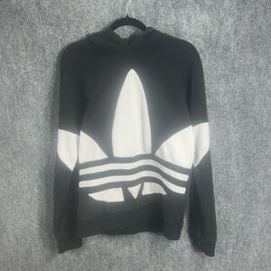 Adidas Originals‎ Trefoil Hoodie Sweatshirt Black Eco-Friendly YOUTH/TEEN  XL